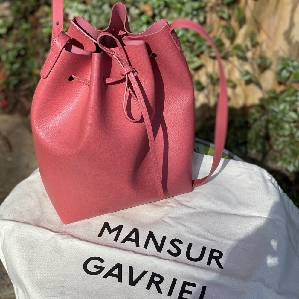 Mansur Gavriel Bucket Bag in Blush